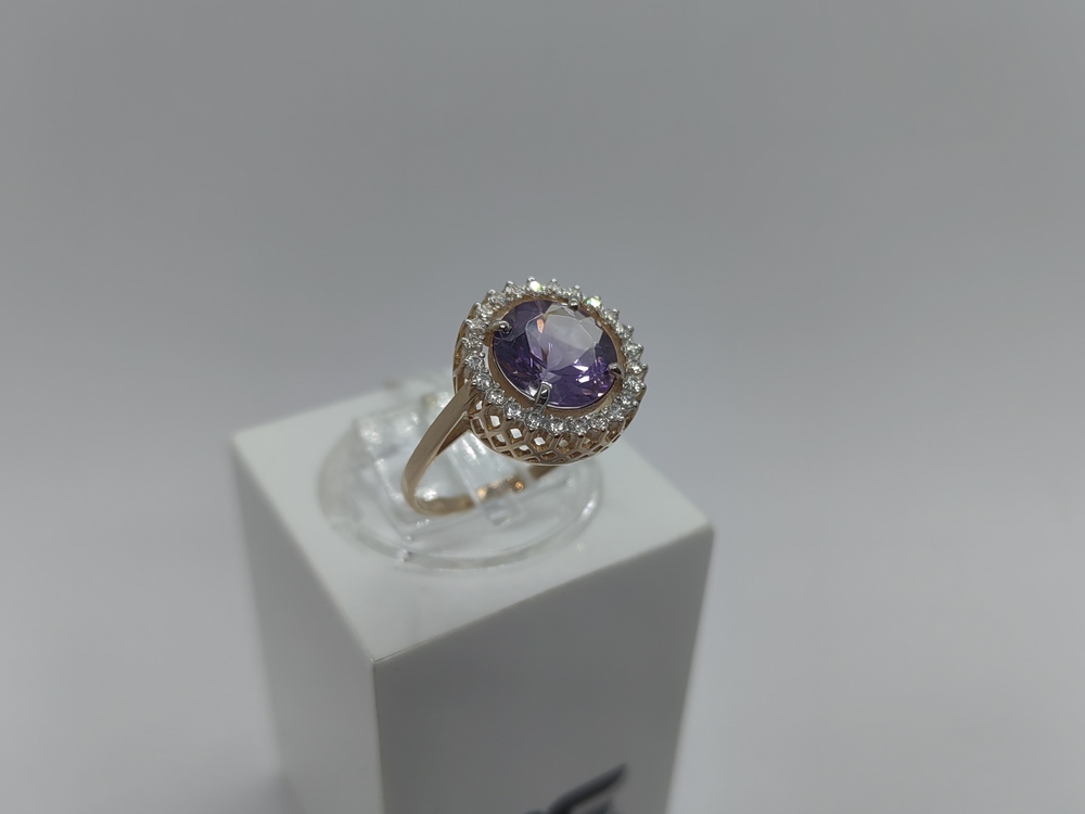 КОЛЬЦО С КАМНЯМИ (Au 585)