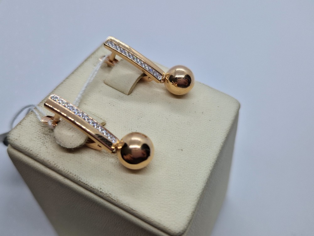 СЕРЬГИ С КАМНЯМИ (Au 585)