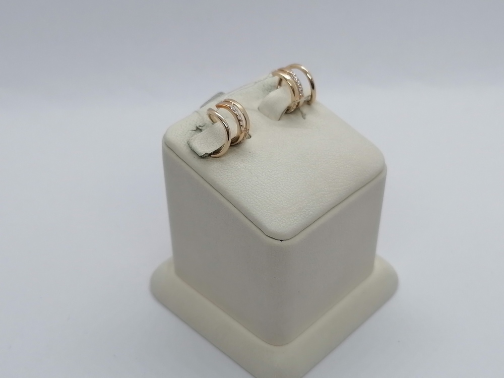 СКМИ585 СЕРЬГИ С КАМНЯМИ (Au 585)