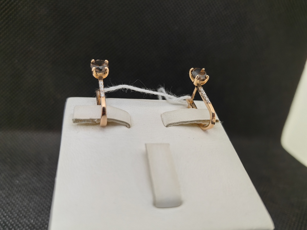 СКМИ585 СЕРЬГИ С КАМНЯМИ (Au 585)