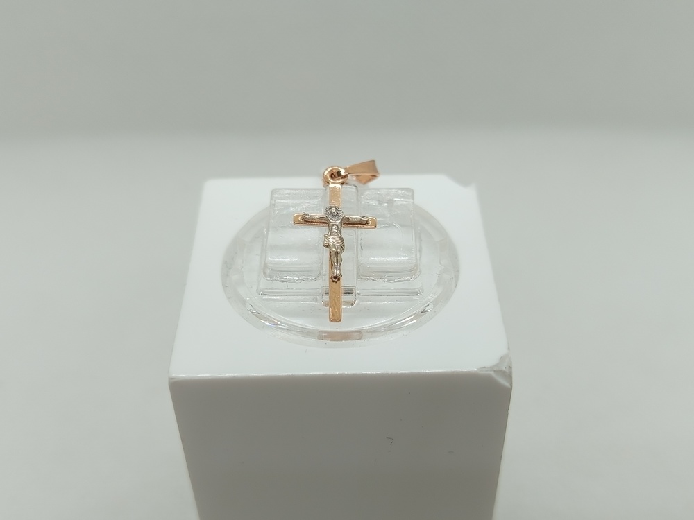 ПОДКБК585 ПОДВЕСКА КРЕСТ БЕЗ КАМНЯ (Au 585)