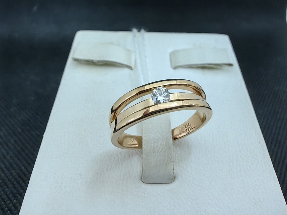 КОЛЬЦО БРИЛЛИАНТ Au 585