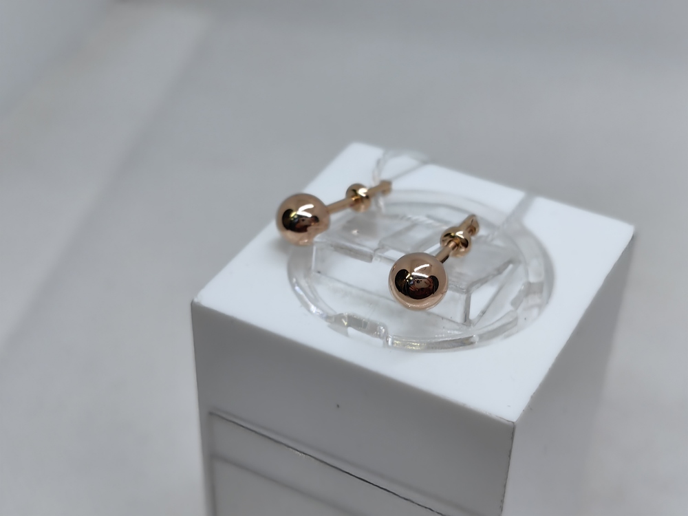 СПУС585 СЕРЬГИ ПУСЕТЫ (Au 585)