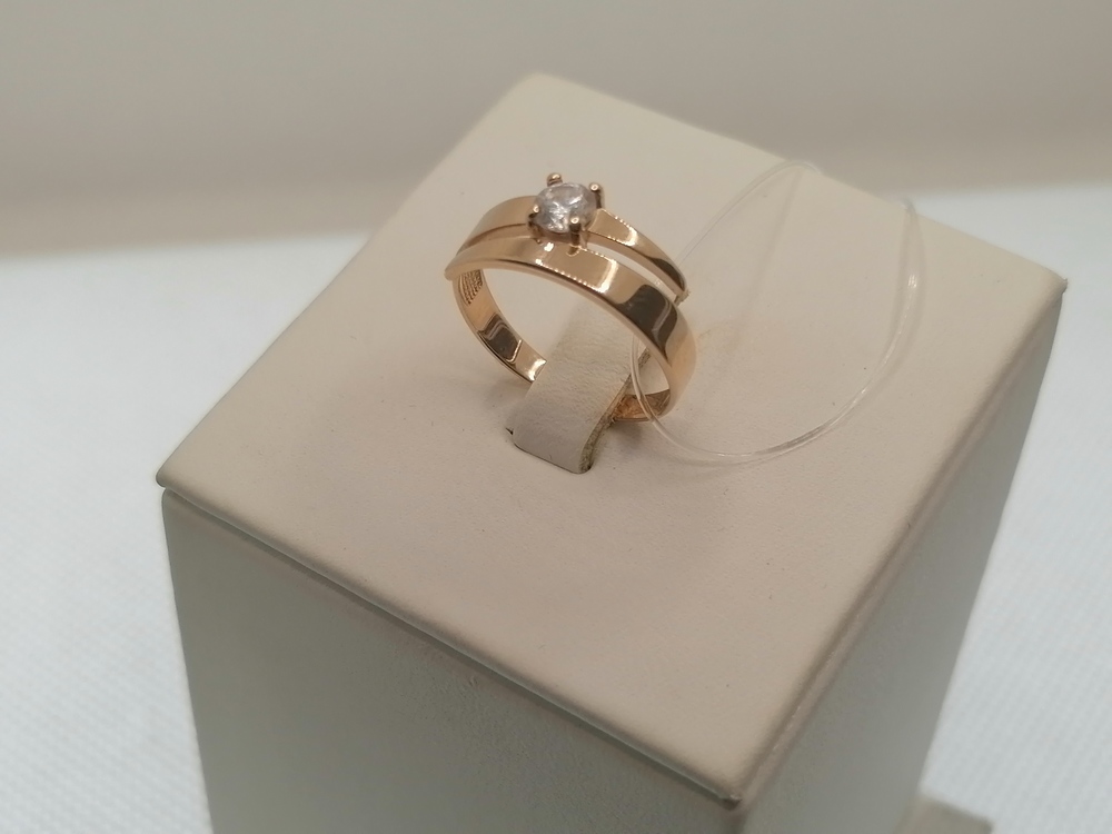 КОЛЬЦО С КАМНЕМ (Au 585)