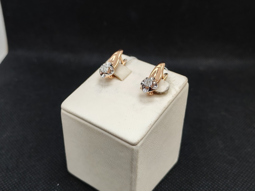 СЕРЬГИ БРИЛЛИАНТ (Au 585)