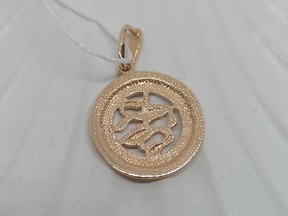 ПОДВЕСКА ЗНАК ЗОДИАКА РЫБЫ (Au 585)