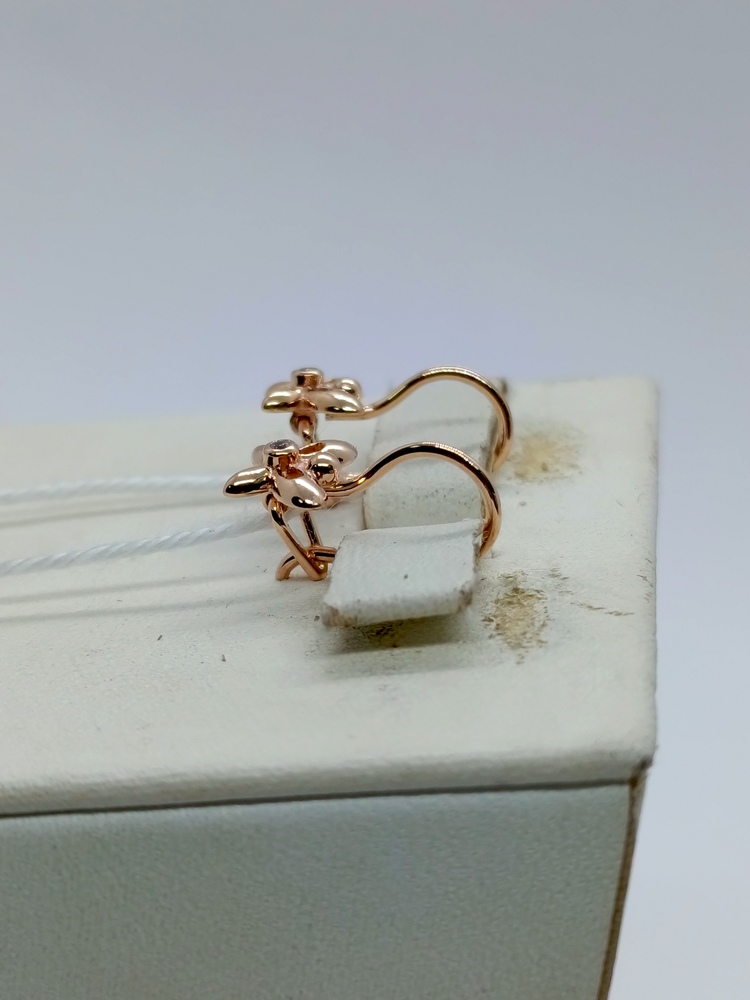 СКМ585 СЕРЬГИ С КАМНЕМ (Au 585) СКМ585 СЕРЬГИ С КАМНЕМ (Au 585)