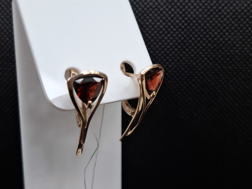 СЕРЬГИ С КАМНЕМ (Au 585)