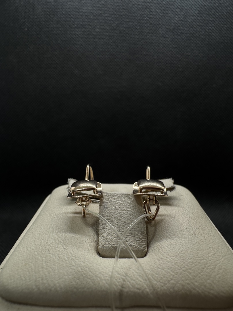 СЕРЬГИ ПЕТЕЛЬКА без камня (Au 585)