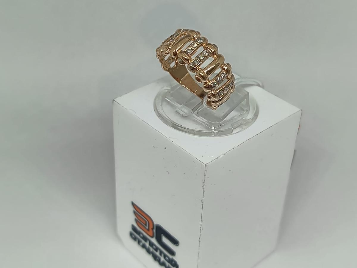 КОЛКМИ585 КОЛЬЦО С КАМНЯМИ (Au 585)