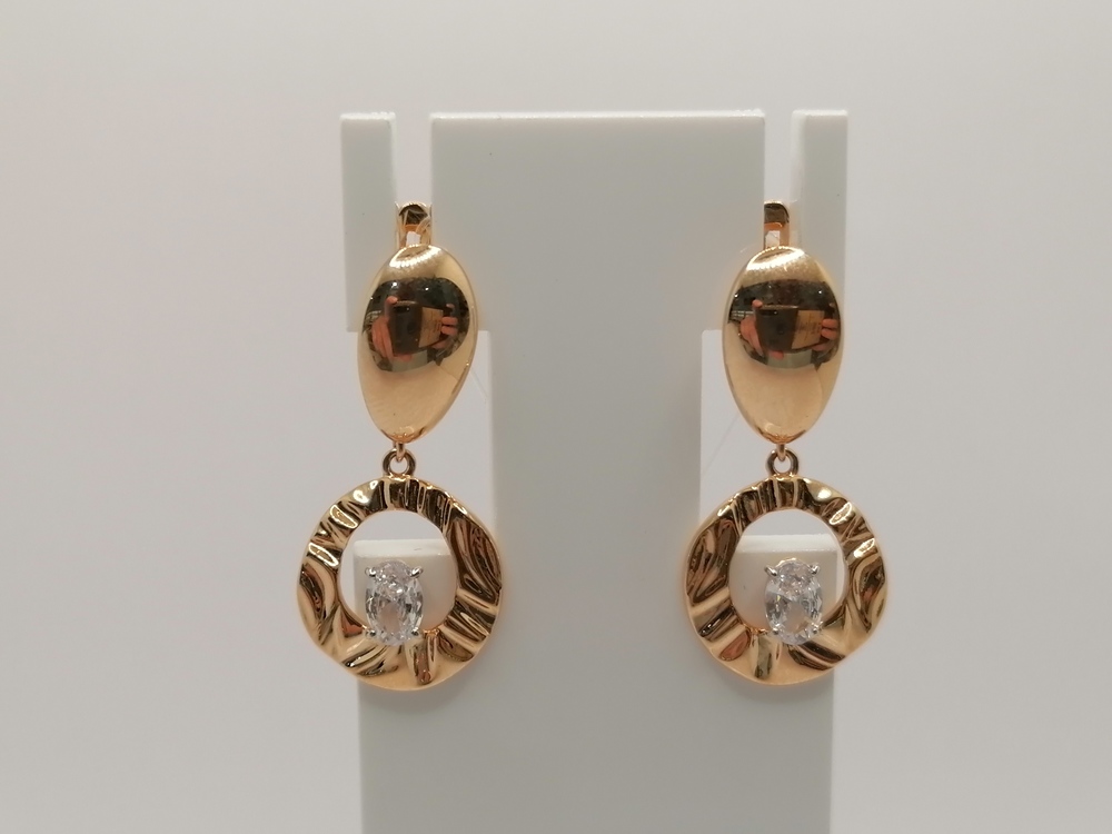 СЕРЬГИ С КАМНЕМ (Au 585)