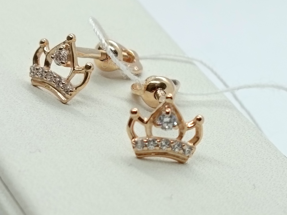 СЕРЬГИ ПУСЕТЫ (Au 585)