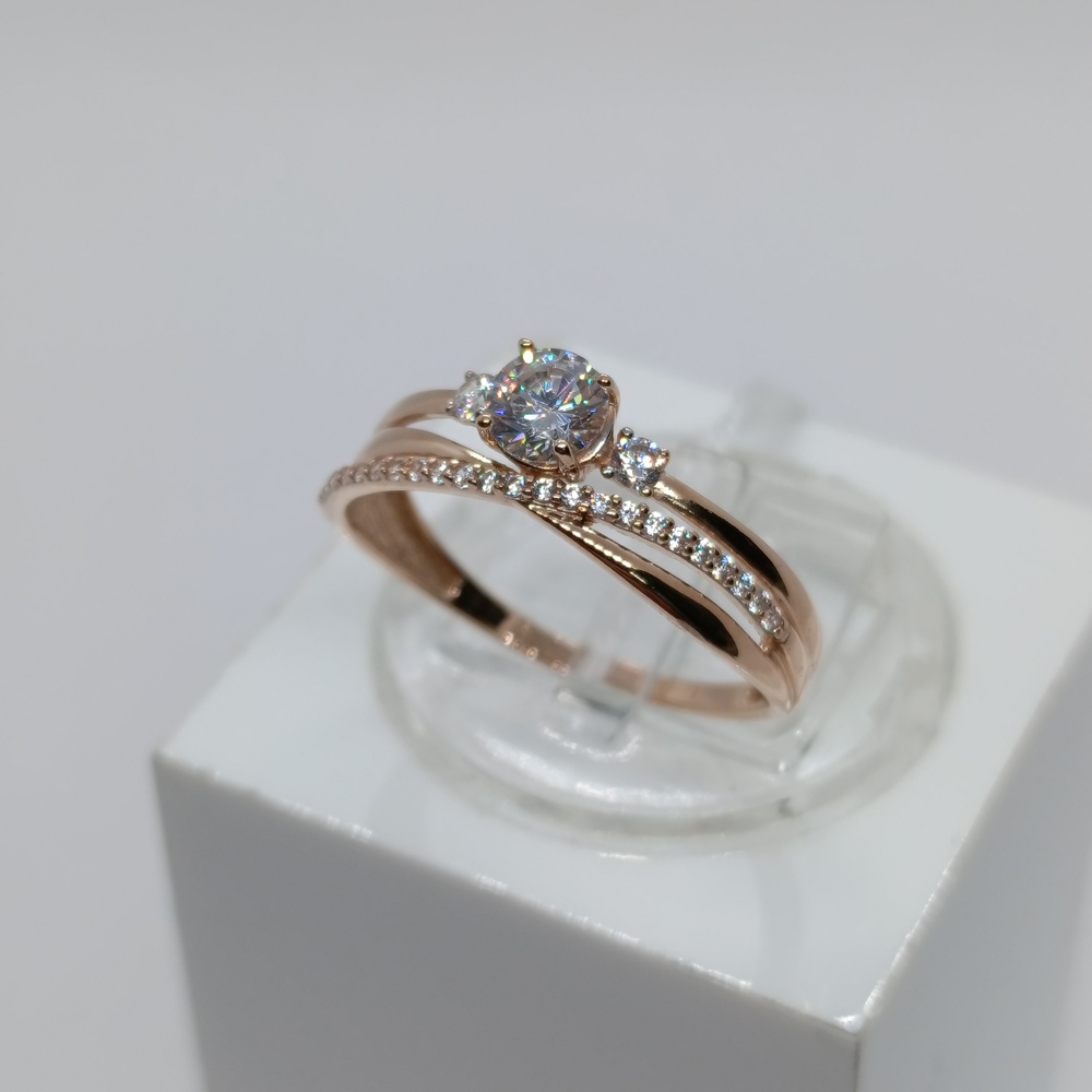 КОЛКМИ585 КОЛЬЦО С КАМНЯМИ (Au 585)