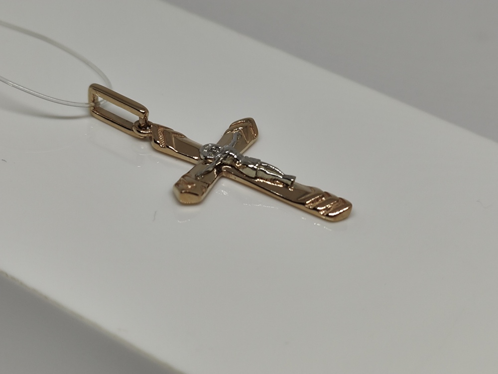 00-63-0174-00 ПОДВЕСКА КРЕСТ без камня (Au 585)