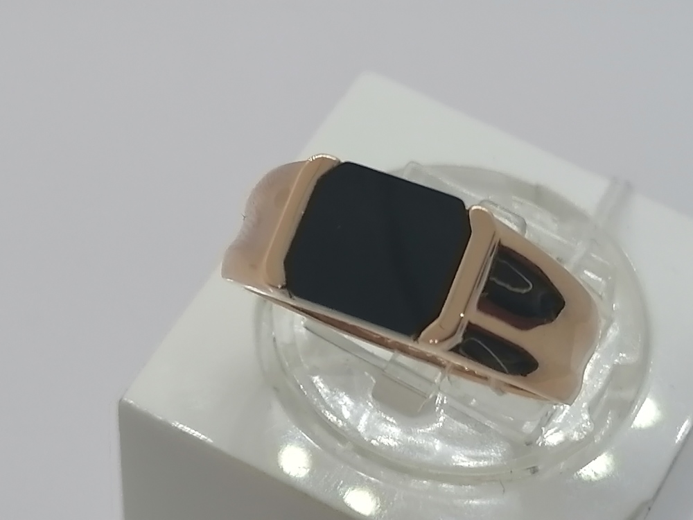 КОЛЬЦО ПЕЧАТКА оникс (Au 585)