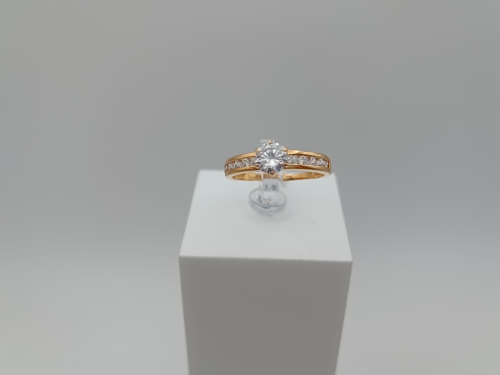 КОЛКМИ585 КОЛЬЦО С КАМНЯМИ (Au 585)