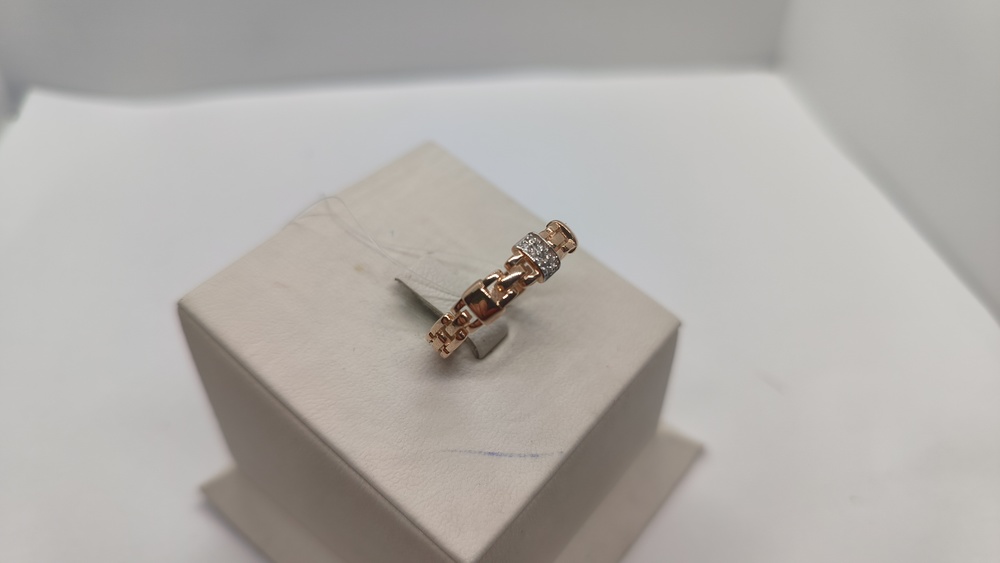 КОЛЬЦО С КАМНЯМИ (Au 585)