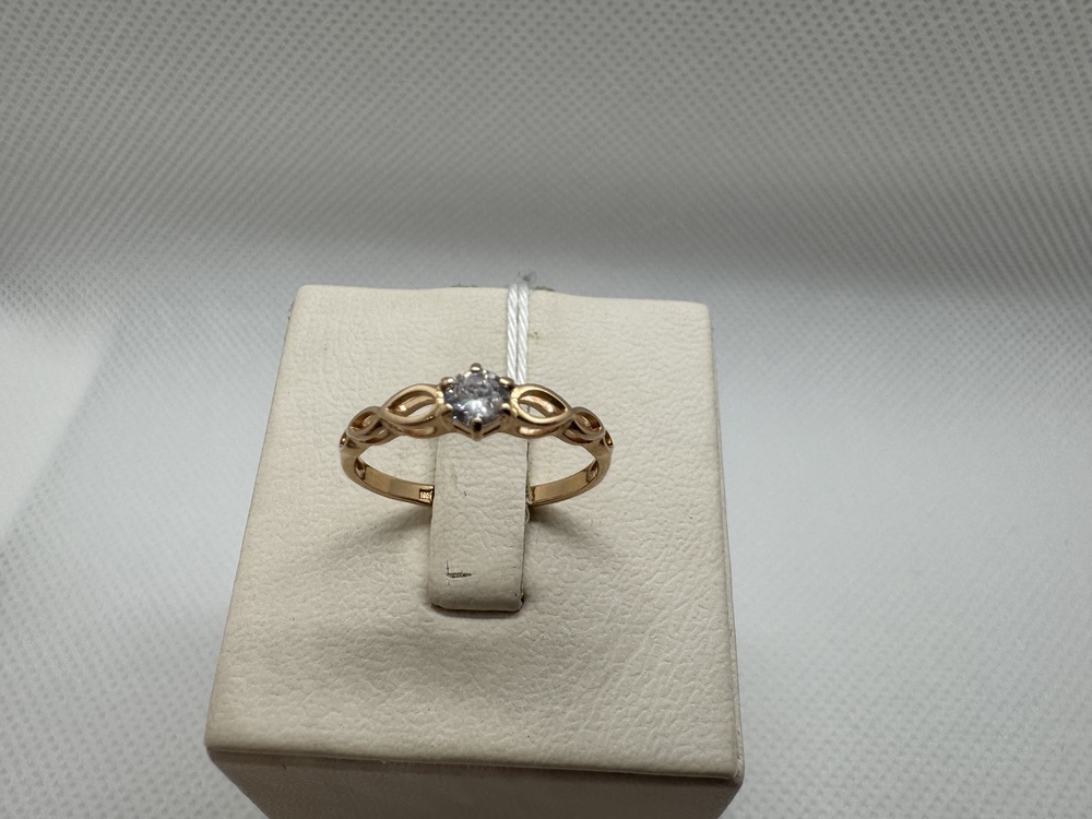 КОЛКМ585 КОЛЬЦО С КАМНЕМ (Au 585)