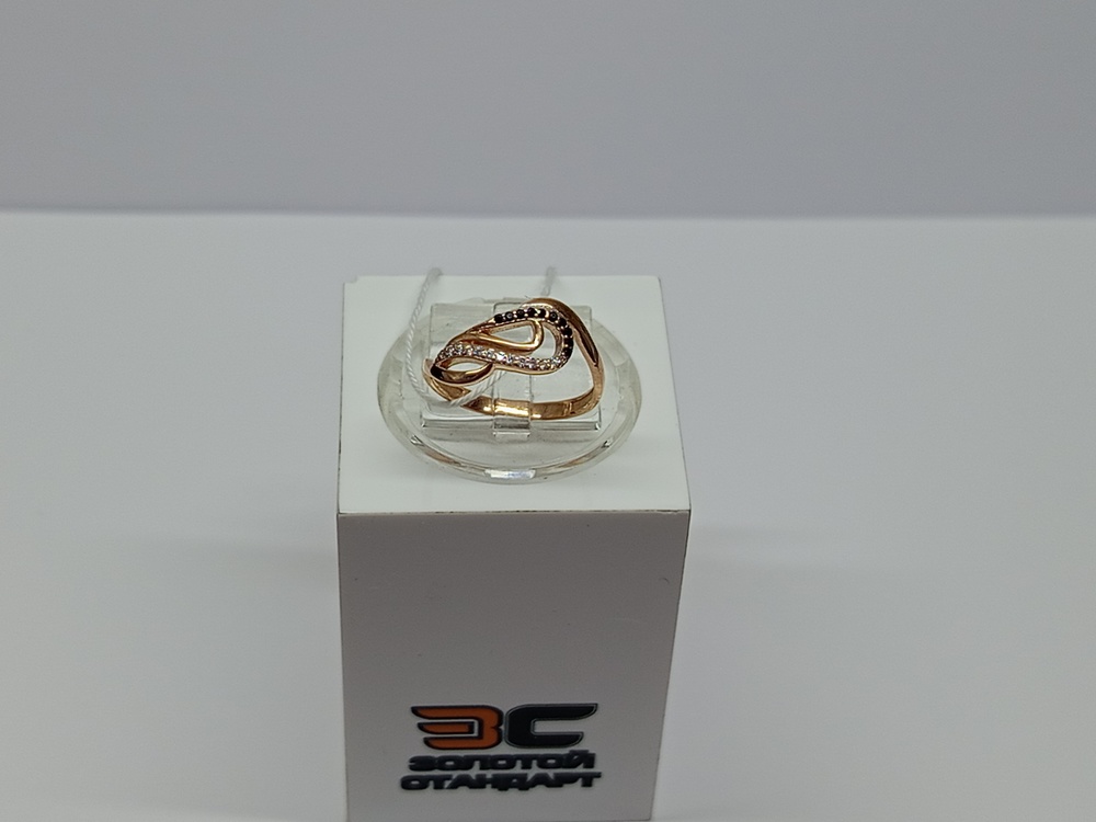 КОЛЬЦО С КАМНЯМИ (Au 585)