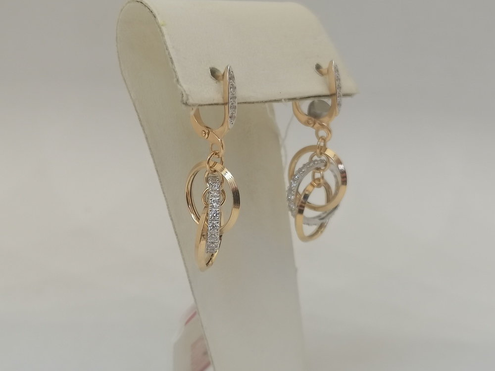 СЕРЬГИ С КАМНЯМИ (Au 585)