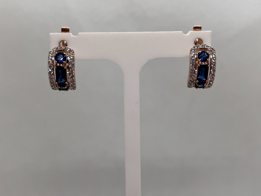 СЕРЬГИ С КАМНЯМИ (Au 585)