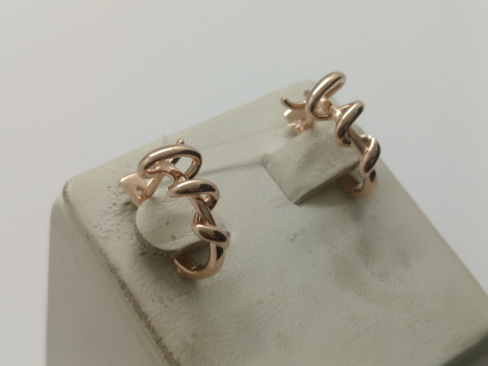 СЕРЬГИ БЕЗ КАМНЯ (Au 585)