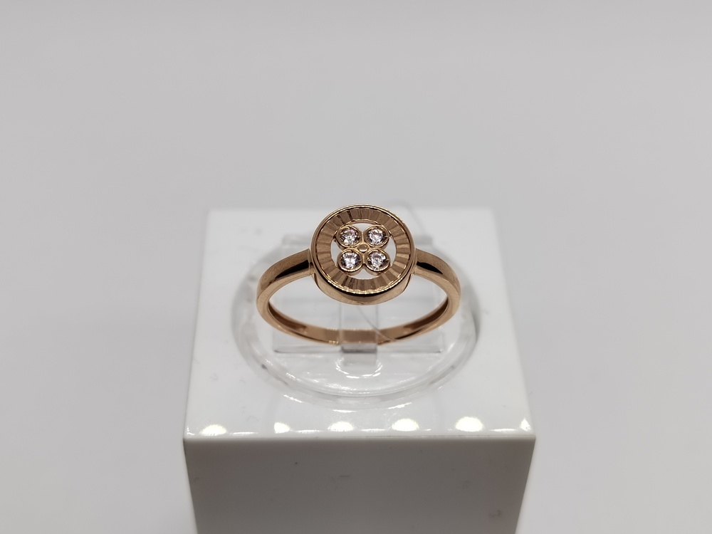 КОЛЬЦО С КАМНЯМИ (Au 585)