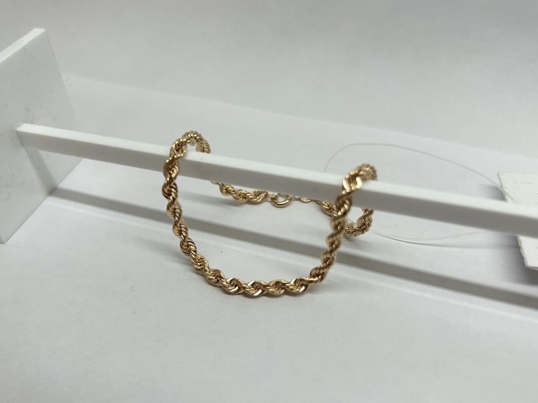 БРАСЛЕТ ПУСТОТЕЛЫЙ Веревка (Au 585)