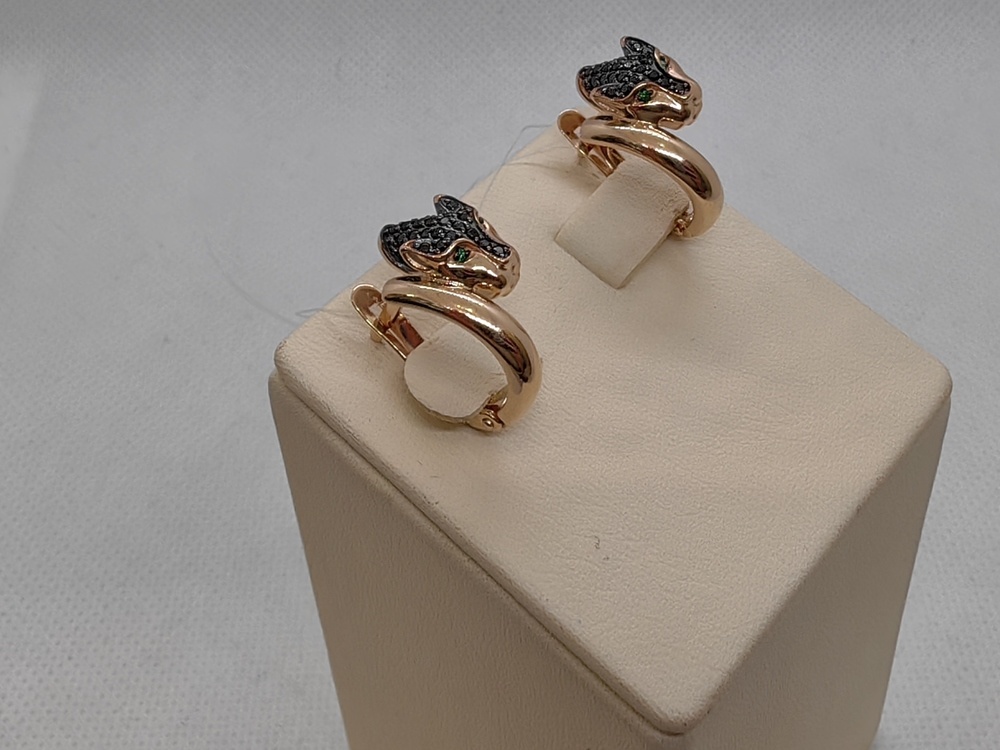 СЕРЬГИ С КАМНЯМИ (Au 585)