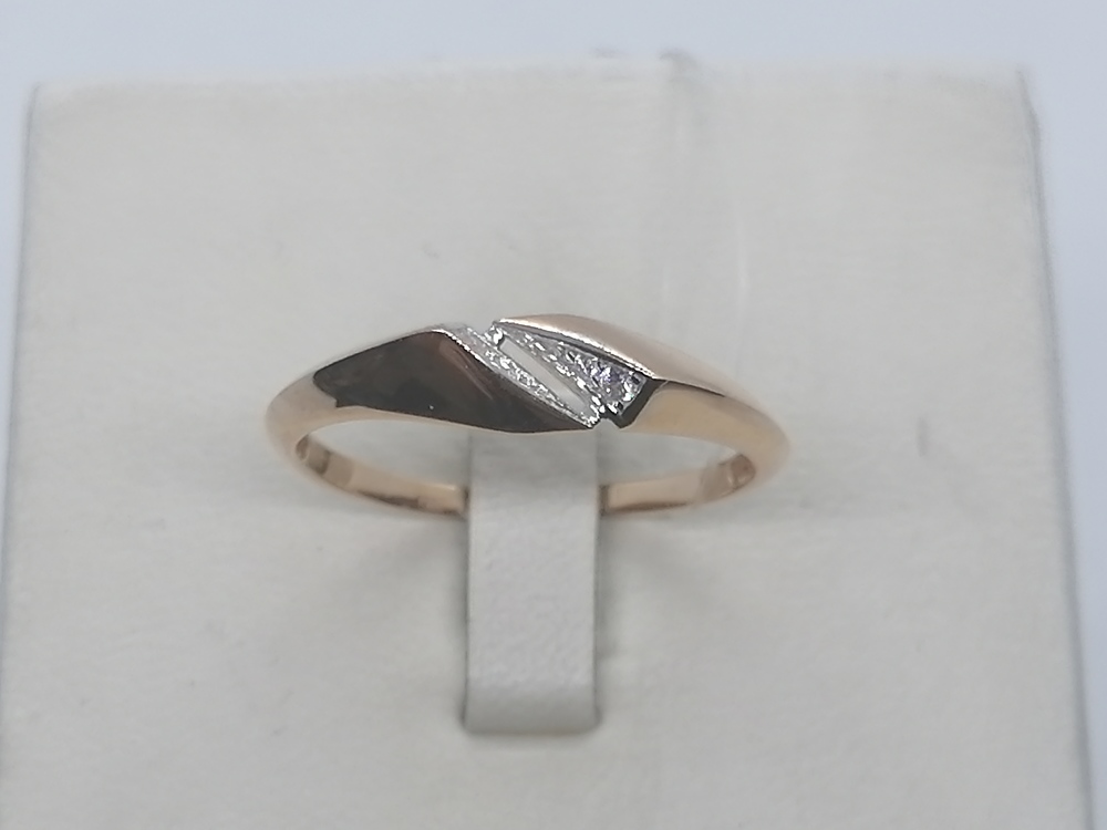 КОЛЬЦО С КАМНЯМИ (Au 585)