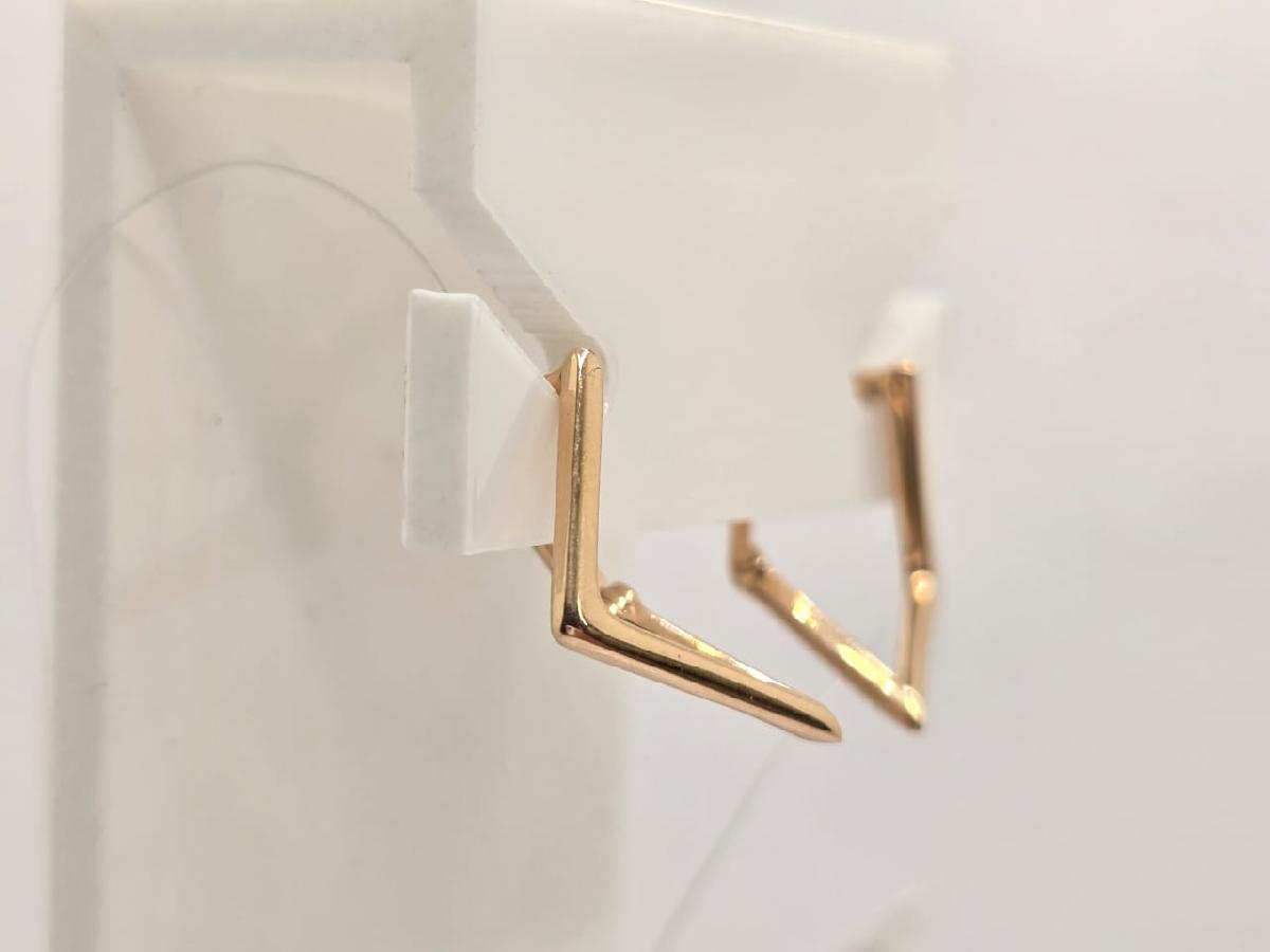 С10013920 СЕРЬГИ БЕЗ КАМНЯ (Au 585)