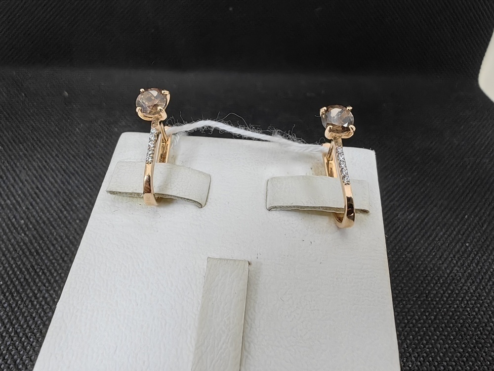 СЕРЬГИ С КАМНЯМИ (Au 585)