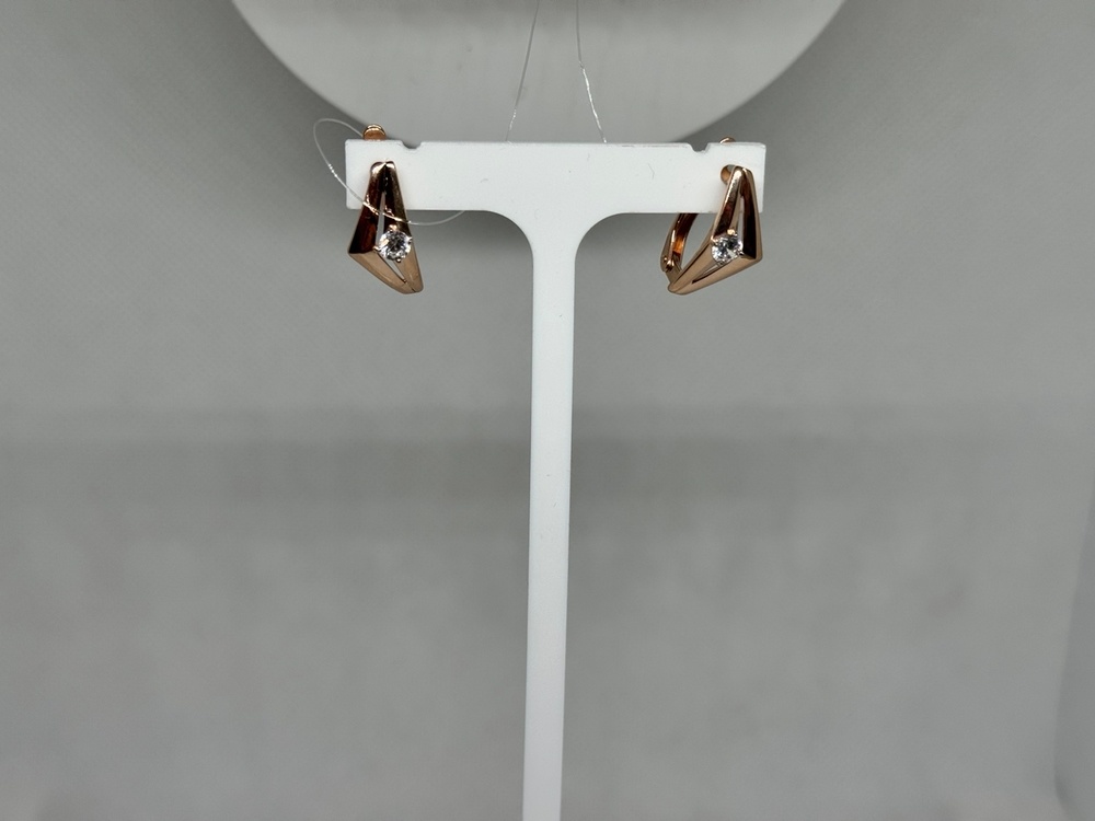 СЕРЬГИ С КАМНЕМ (Au 585)