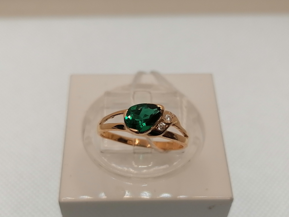 КОЛЬЦО С КАМНЯМИ (Au 585)