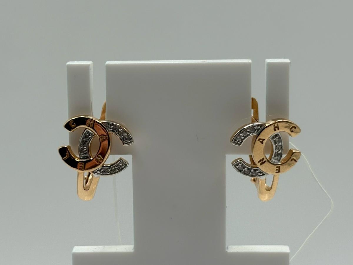 СЕРЬГИ С КАМНЯМИ (Au 585)