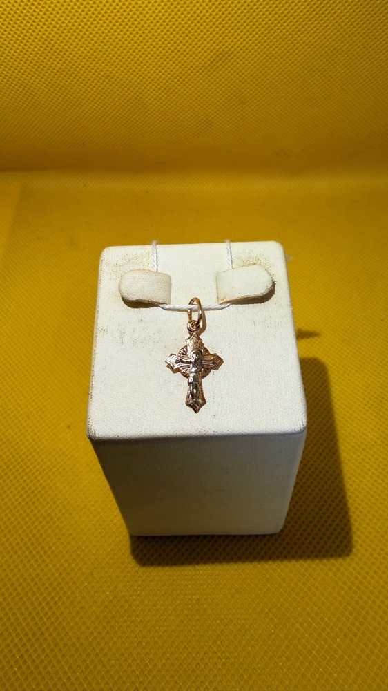 ПОДКБК585 ПОДВЕСКА КРЕСТ БЕЗ КАМНЯ (Au 585)