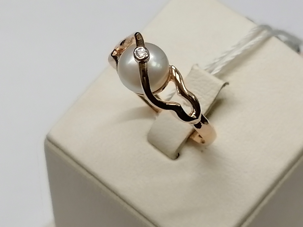 КОЛЬЦО С КАМНЯМИ (Au 585)