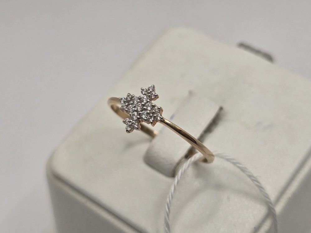 КОЛЬЦО С КАМНЯМИ (Au 585)