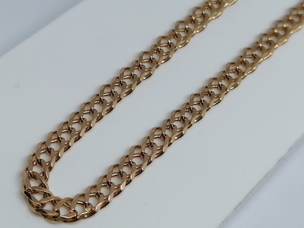 ЦЕПЬ ПОЛНОВЕСНАЯ Ромб двойной (Au 585)