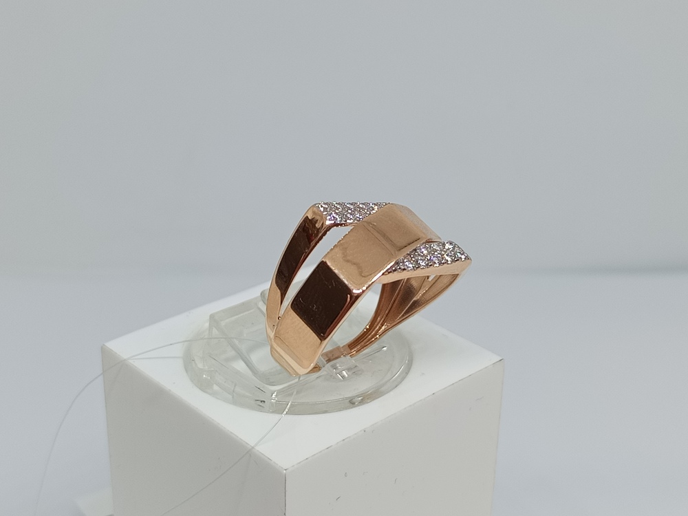 КОЛЬЦО С КАМНЯМИ (Au 585)