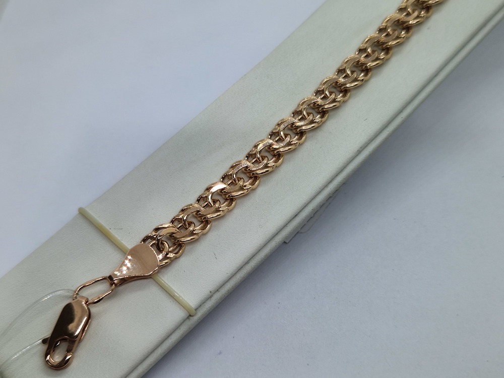 670009025 БРАСЛЕТ ПУСТОТЕЛЫЙ Бисмарк (Au 585)