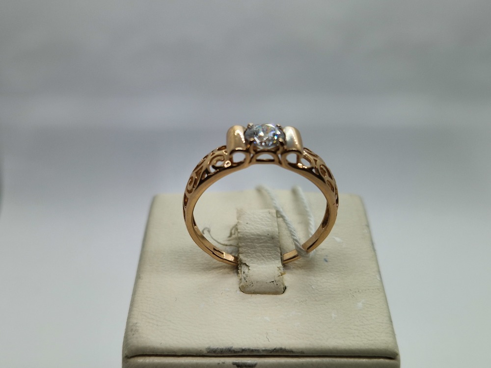 КОЛКМ585 КОЛЬЦО С КАМНЕМ (Au 585)