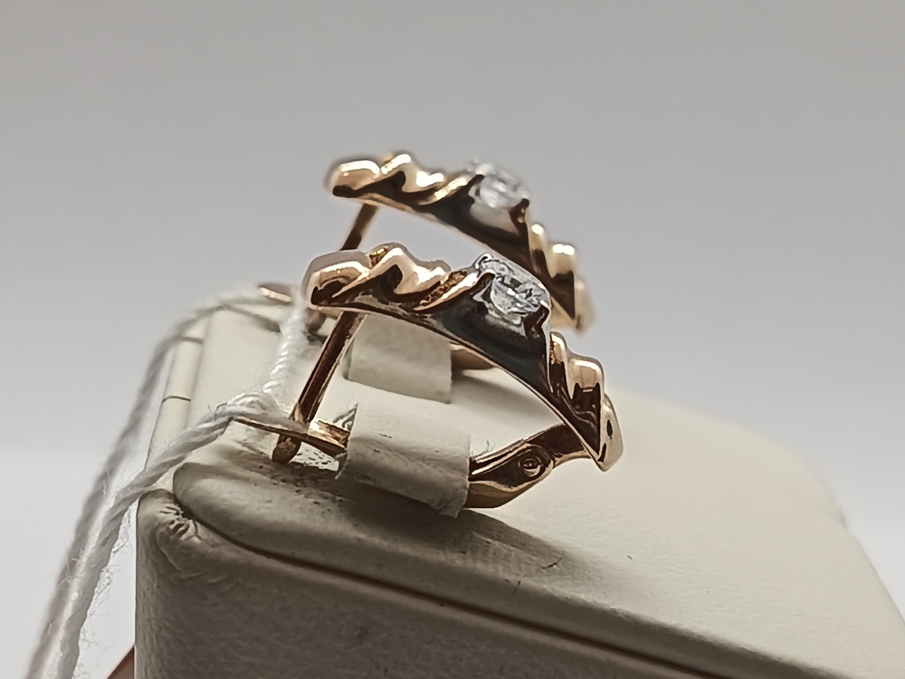 СКМ585 СЕРЬГИ С КАМНЕМ (Au 585) СКМ585 СЕРЬГИ С КАМНЕМ (Au 585)