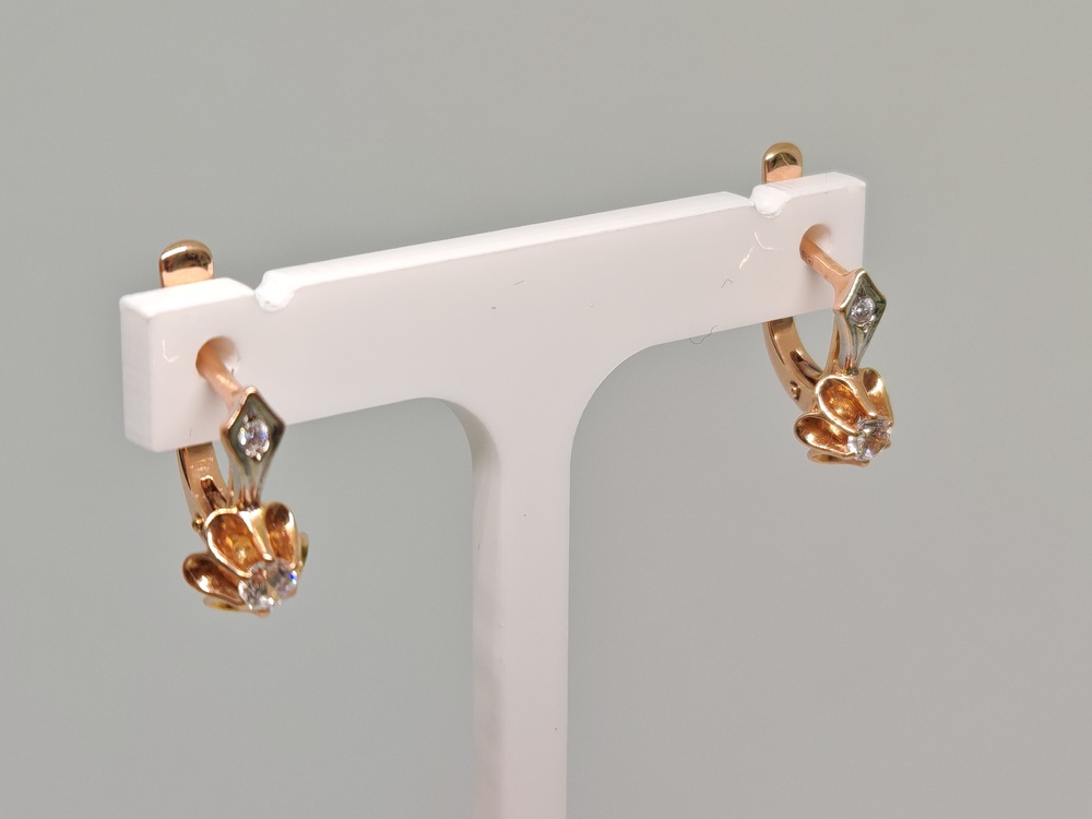 СЕРЬГИ С КАМНЯМИ (Au 585)