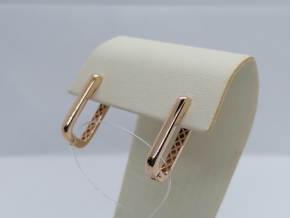 СЕРЬГИ БЕЗ КАМНЯ (Au 585)