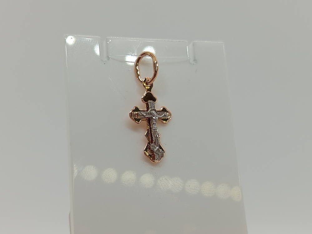 ПОДВЕСКА КРЕСТ без камня (Au 585)