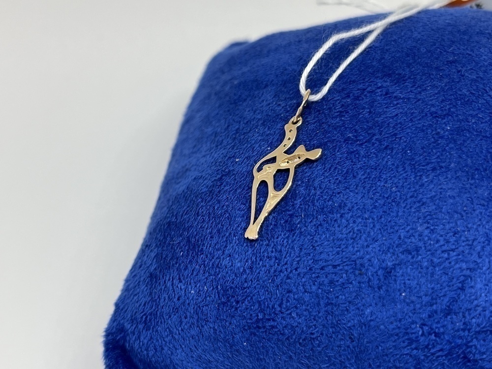 ПОДКМИ585 ПОДВЕСКА С КАМНЯМИ (Au 585)