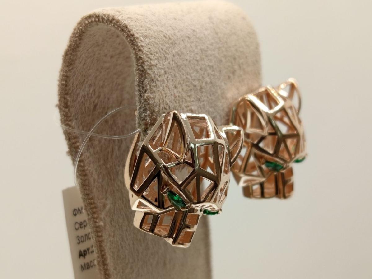 СЕРЬГИ С КАМНЯМИ (Au 585)