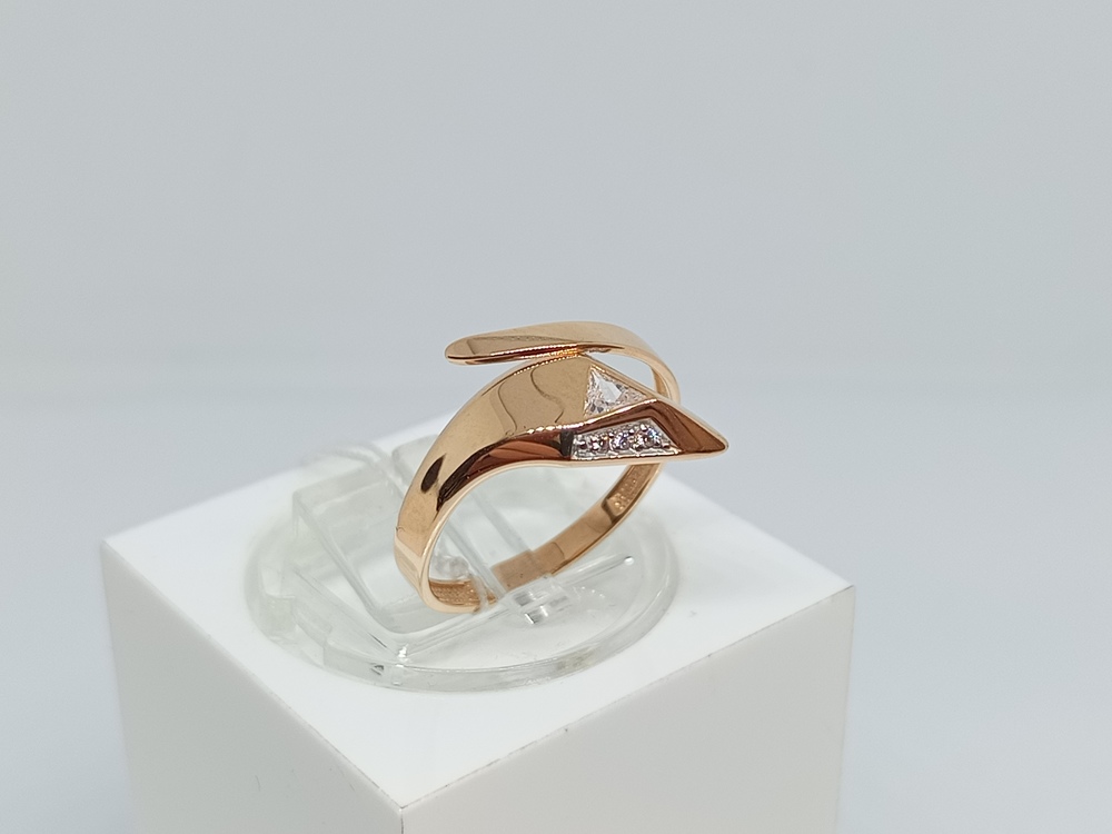 КОЛЬЦО С КАМНЯМИ (Au 585)