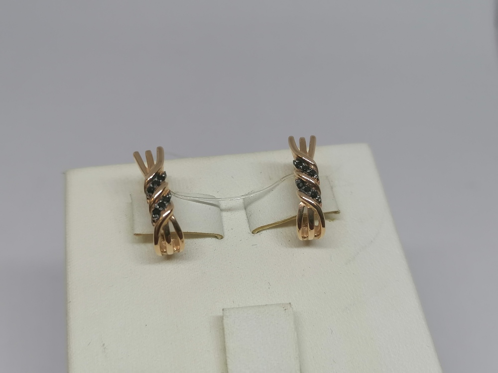 СЕРЬГИ С КАМНЯМИ (Au 585)